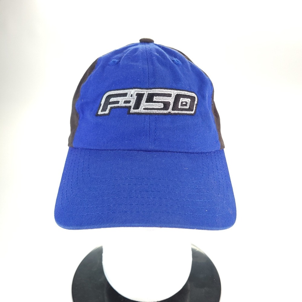 Ford F-150‎ Hat Mens Adjustable Strap Back Blue Black Checkered Flag Sports
